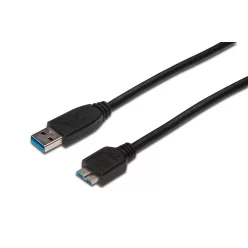   Assmann USB3.2 connection cable USB A - Micro USB B 0,25m Black