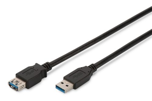 Assmann USB 3.2 extension cable, type A 3m Black