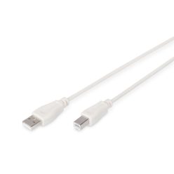 Assmann USB connection cable, type A - B 3m Beige