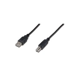 Assmann USB connection cable, type A - B 3m Black