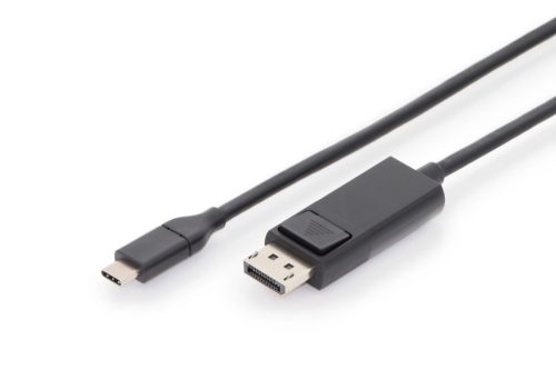 Assmann USB Type-C adapter cable, Type-C to DP 2m Black