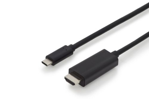 Assmann USB Type-C adapter cable, Type-C to HDMI A 2m Black