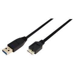   Logilink CU0027 USB3.0 Connection A->B microUSB cable 2m Black