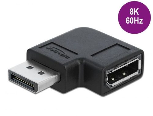 DeLock DisplayPort 1.4 Adapter male to female 90° left angled 8K 60 Hz