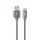 Gembird CC-USB2S-AMCM-1M-BG Premium spiral metal Type-C USB charging and data cable 1m Metallic Grey