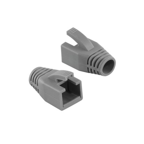 Logilink Strain Relief Boot 8mm for Cat.6 RJ45 plugs 50db Grey