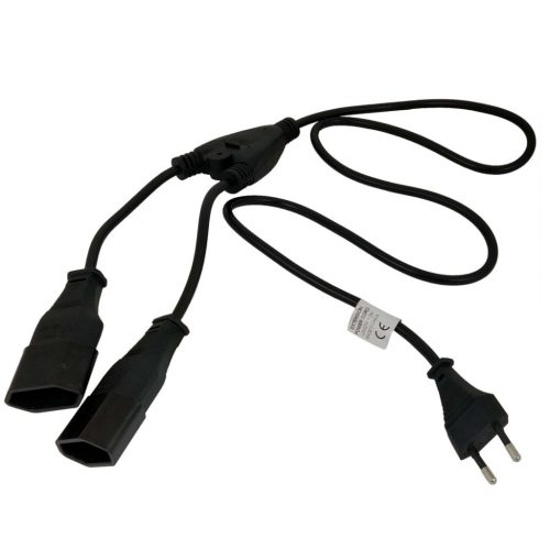 Akyga AK-RD-05A Y-shape splitter 1.2m Power Cable Black