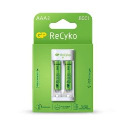 GP ReCyko Eco E211 akkutöltő + 2×AAA GP ReCyko 800