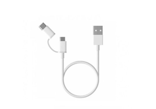 Xiaomi Mi 2 in 1 USB cable microUSB/USB Type-C 1m White