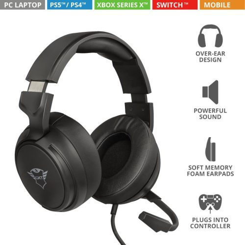 Trust GXT 433 Pylo Multiplatform Gaming Headset Black