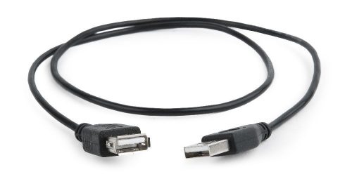 Gembird CC-USB2-AMAF-75CM/300-BK USB2.0 extension cable 0,75m Black