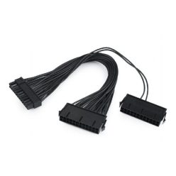   Gembird CC-PSU24-01 Dual 24-pin internal PC power extension cable 0,3m Black