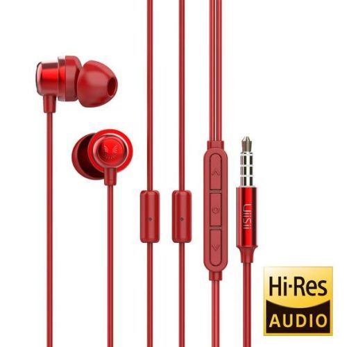 UiiSii K8 Gaming Earphone with Dual MIC Red