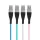 Delight Android microUSB adatkábel szilikon bevonat 1m (több szín)
