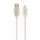 Gembird Premium rubber 8-pin charging and data cable 2m White