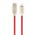 Gembird CC-USB2R-AMmBM-2M-R microUSB Premium rubber charging and data cable 2m Red