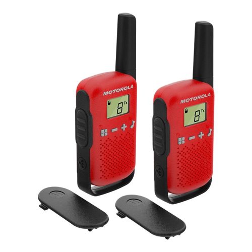 Motorola Talkabout T42 Dual Walkie-Talkie (2 Pcs) Red