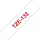 Brother TZe-132 laminált szalag (12mm) Red on Clear - 8m