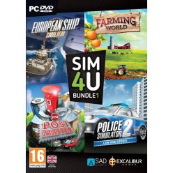   Excalibur SIM4U Bundle 1 - European Ship Simulator, Farming World, Post Master, Police Simulator 2 (PC)