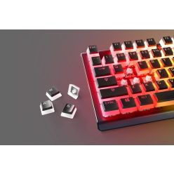   Steelseries PrismCAPS Universal Double Shot PBT Keycaps Black UK