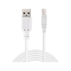 Sandberg USB 2.0 A-B male 1.8 m White