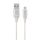 Gembird Premium Cotton Braided Micro-USB Cable 2m Silver/White