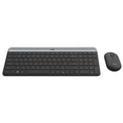   Logitech MK470 Slim Wireless Keyboard and Mouse Combo Black/Silver DE