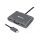 Sandberg USB-C Dock 2xHDMI+1xVGA+USB+PD Gray