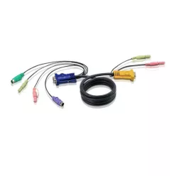 ATEN PS/2 KVM Cable with 3 in 1 SPHD and Audio 3m Black