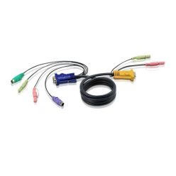 ATEN PS/2 KVM Cable with 3 in 1 SPHD and Audio 5m Black