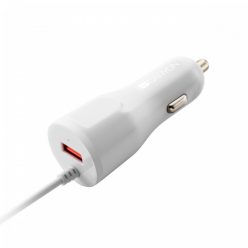   Canyon CNE-CCA033W Car Charger with built-in Lightning cable White