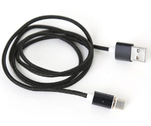 Platinet Micro USB to USB Magnetic Plug Cable 1m Black