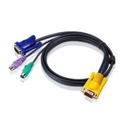 ATEN PS/2 KVM Cable with 3 in 1 SPHD 6m Black