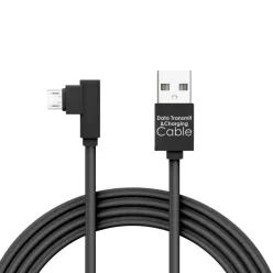 Delight MicroUSB 90° Adatkábel 2m Black