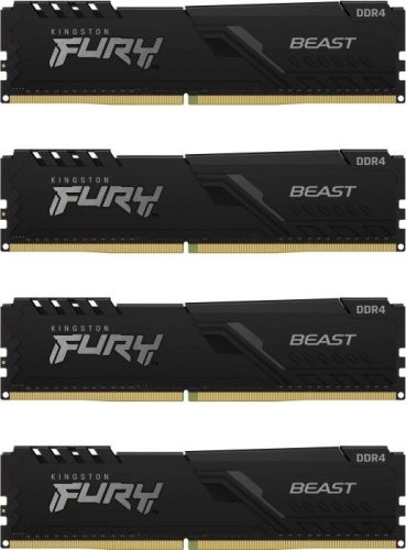 Kingston 64GB DDR4 3200MHz Kit(4x16GB) Fury Beast Black