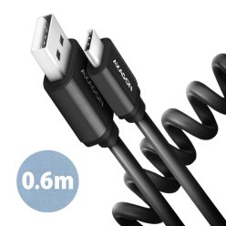 AXAGON BUCM-AM10TB Twister USB-C > USB-A Cable 0,6m Black