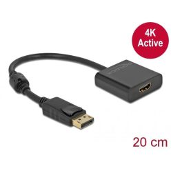   DeLock DisplayPort 1.2 male to HDMI female 4K Active Adapter Black