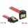 DeLock SATA 6 Gb/s Cable straight to downwards angled 30cm Red
