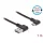 DeLock EASY-USB 2.0 Cable Type-A male to EASY-USB Type Micro-B male angled left/right 1m Black