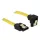 DeLock SATA 3 Gb/s Cable straight to downwards angled 10cm Yellow