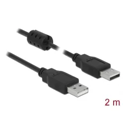   DeLock USB 2.0 Type-A male > USB 2.0 Type-A male cable 2m Black