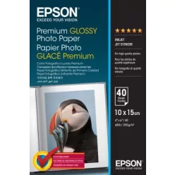 Epson Premium 255g 10x15cm 40db Fényes Fotópapír