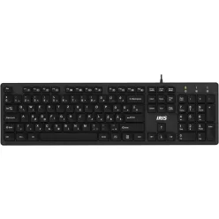 IRIS B-23 USB Slim billentyűzet Black HU