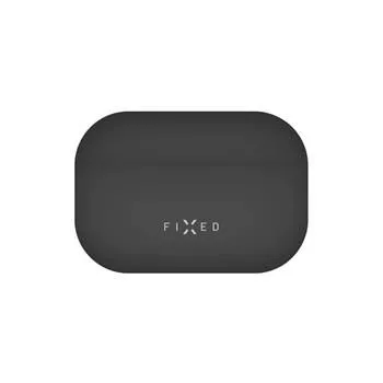 FIXED Silky szilikon tok Apple Airpods Pro fülhallgatóhoz, fekete
