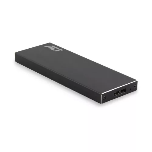 ACT AC1600 USB3.2 M.2 SATA SSD Enclosure Aluminium Design Black