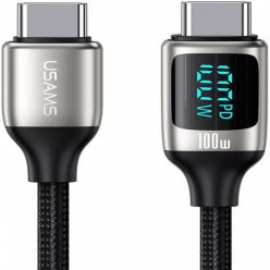   Usams U78 Type-C To Type-C 100W PD Fast Charging & Data Cable 1,2m Black