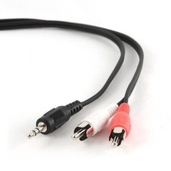   Gembird CCA-458/0.2 3,5mm Stereo to RCA Plug Cable 0,2m Black