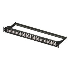 EQuip 48-Port Keystone Cat.6 Unshielded Patch Panel Black