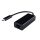 Gembird A-CM-LAN-01 USB-C Gigabit Network Adapter Black