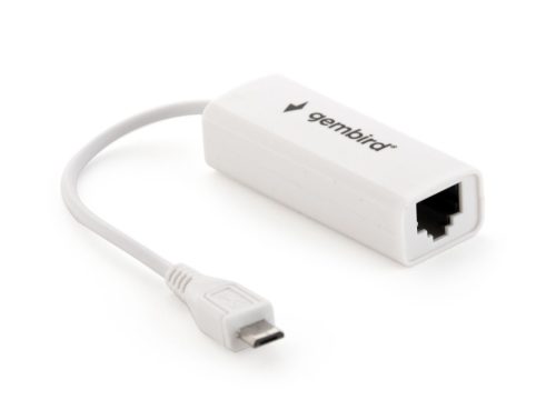 Gembird NIC-MU2-01 microUSB 2.0 LAN Adapter for mobile devices White